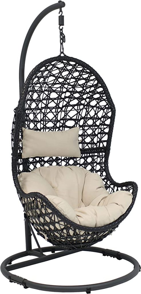 Sunnydaze Cordelia Hanging Egg Chair