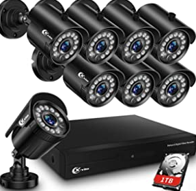 XVIM 8CH 1080P Wired Security Camera System