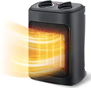 Aikoper Space Heater, 1500W Electric Heaters Indoor Portable with Thermostat