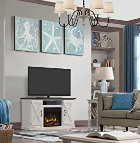 Twin Star Home Cottonwood 55" with 18" TV Stands with Electric Fireplace