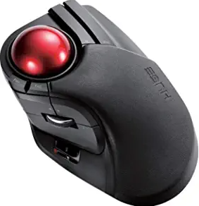 ELECOM 2.4GHz Wireless Finger-operated Large size Trackball Mouse