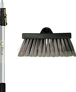 DocaPole 6-inch Soft Bristle Scrub Brush with 5-12 Foot Extension Pole