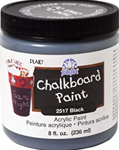 FolkArt Chalkboard Paint in Assorted Colors (8-Ounce), 2517 Black