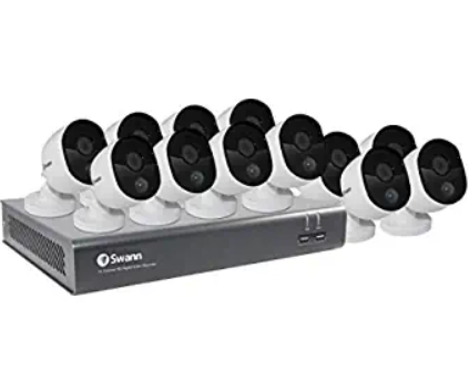 Swann Home Security Camera System, 16 Channel 12 Bullet Cameras