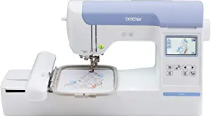 Brother PE800 Embroidery Machine, 138 Built-in Designs, 5" x 7" Hoop Area, Large 3.2" LCD Touchscreen, USB Port, 11 Font Styles