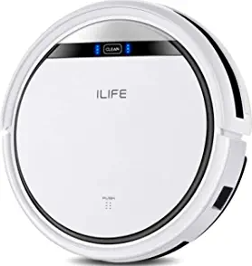 ILIFE V3s Pro Robot Vacuum Cleaner, Tangle-free Suction, Slim, Automatic Self-Charging Robotic Vacuum Cleaner, Daily Schedule Cleaning, Ideal For Pet Hair， Hard Floor and Low Pile Carpet
