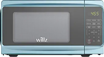Willz WLCMV807BE-07 Countertop Small Microwave Oven with 6 Preset Cooking Programs Interior Light LED Display,