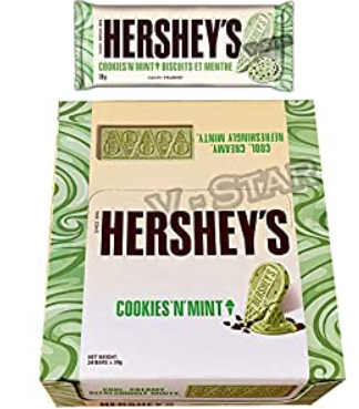 Hershey's Ice Cream Bar Cookies N Mint, 39 g - Pack 