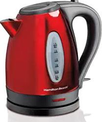 Hamilton Beach Electric Tea Kettle, Heat and Boil Water, 1.7 L, Cordless, Auto-Shutoff & Boil Dry Protection, 